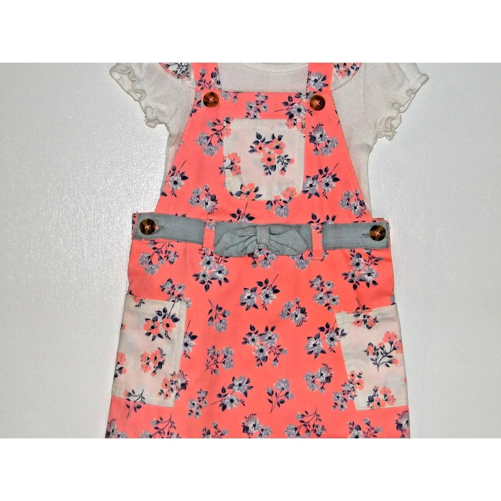 Little Lass Youth Girls Size 3T Jumper Set‎ Dress and Shirt Outfit Pink /Blue